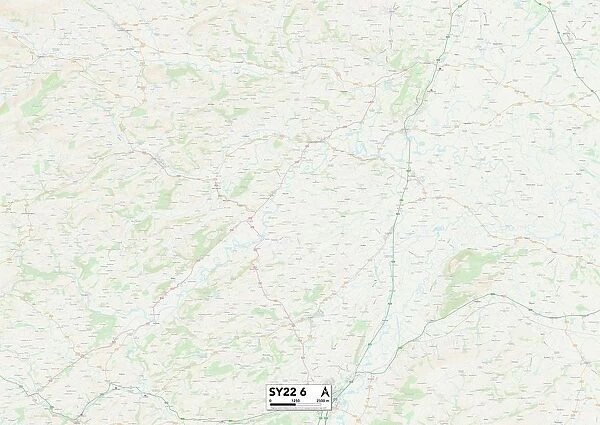 Powys SY22 6 Map