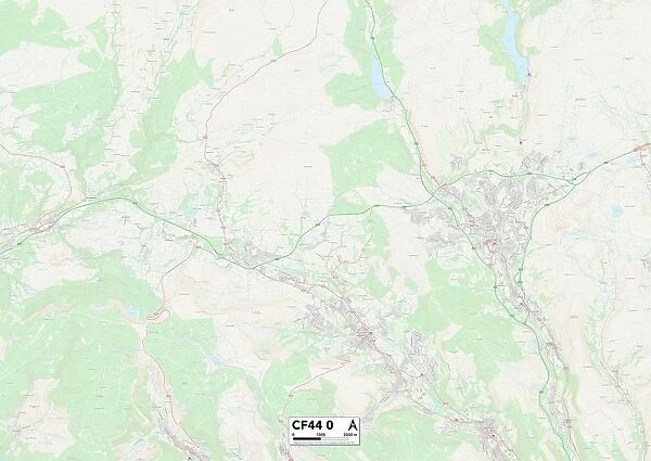 Rhondda Cynon Taf CF44 0 Map