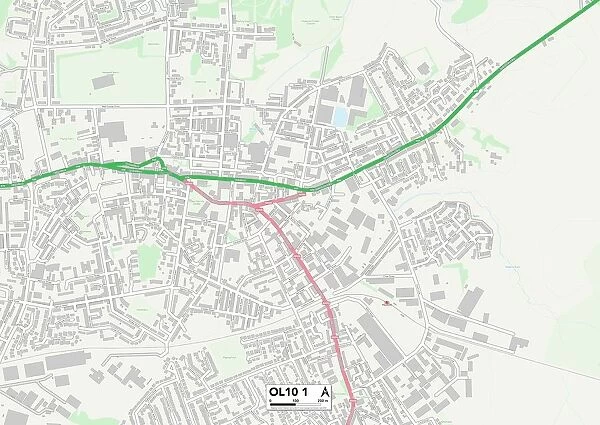 Rochdale OL10 1 Map