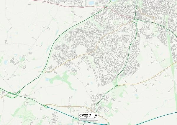 Rugby CV22 7 Map
