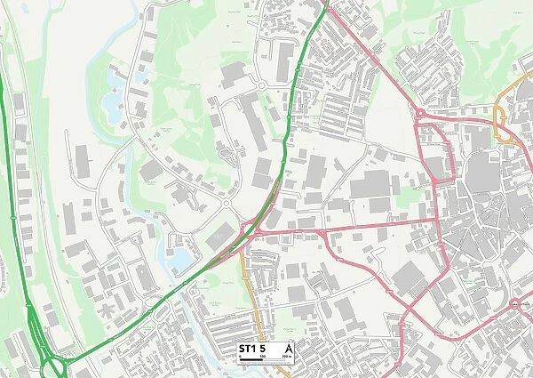 Staffordshire ST1 5 Map