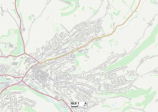 Stroud GL5 1 Map