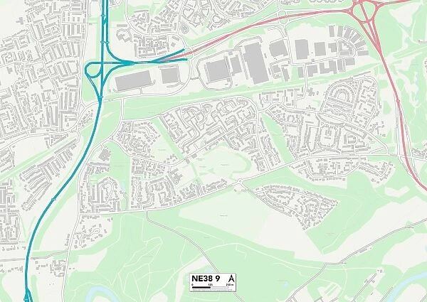 Sunderland NE38 9 Map