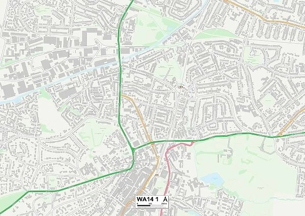 Trafford WA14 1 Map