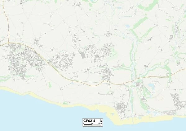 Vale of Glamorgan CF62 4 Map