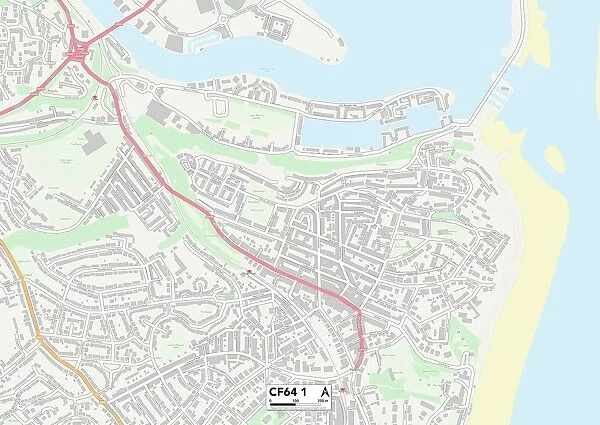 Vale of Glamorgan CF64 1 Map