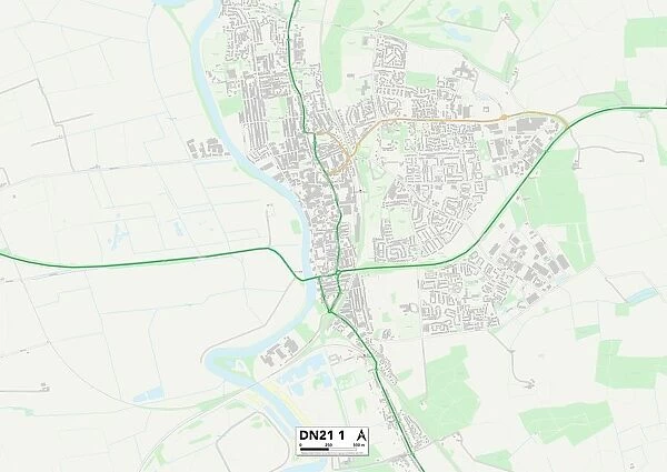 West Lindsey DN21 1 Map