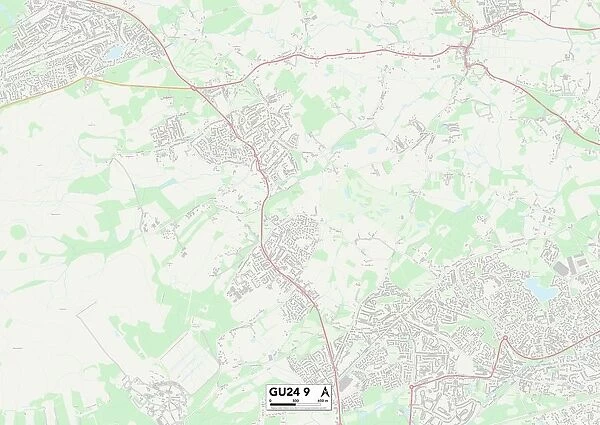 Woking GU24 9 Map