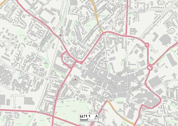Wrexham LL11 1 Map