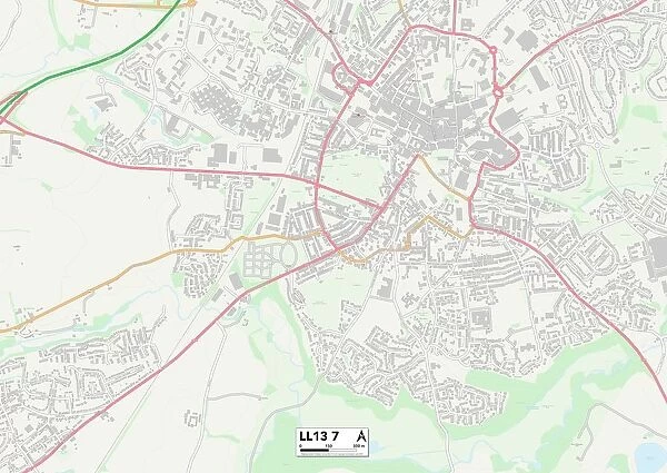 Wrexham LL13 7 Map