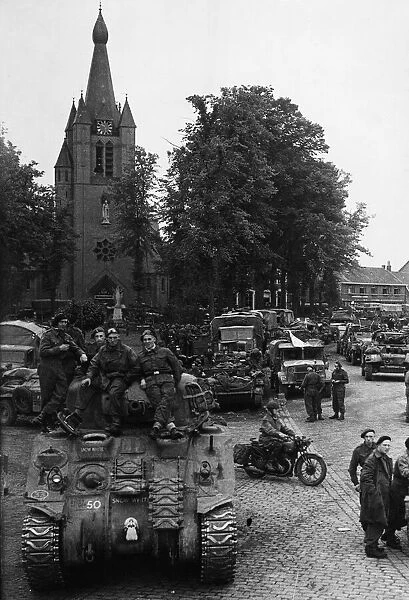 British thrust into Holland in the autumn of 1944. General view as British armoury