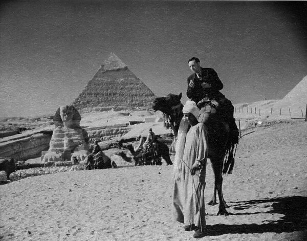 Daily Mirror cameraman George Greenwell seen here during his travels to Egypt
