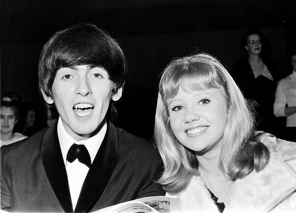 George Harrison and actress Hayley Mills at the Regal Cinema, Henley on Thames