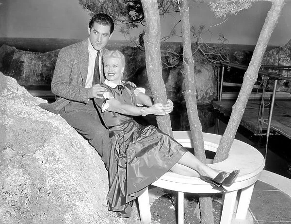 Ginger Rogers with husband Jacques Bergerac in the film Lifetime January 1954
