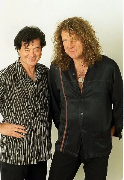 Jimmy Page former lead guitarist and Robert Plant former lead singer members of the Led