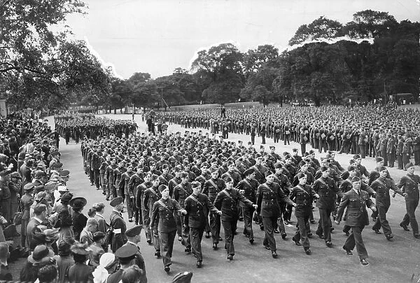 The march past of the ATC, Regents Park, London. 10