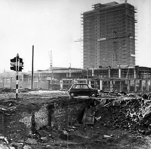 Redevelopment for new Strand Shopping Centre, Bootle, Merseyside, 10th November 1966