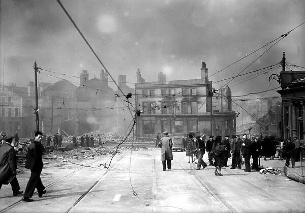 World War Two Air Raid Damage Liverpool Bomb damage at Liverpool
