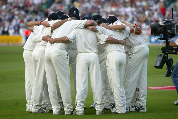 England Players Huddle
