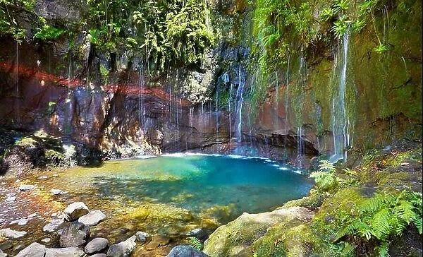 Levada 25 fountains, Rabacal, Madeira Island, Portugal