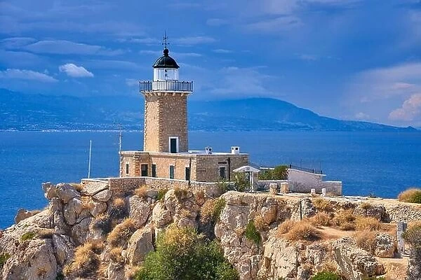 Melagkavi Lighthouse, Cape Ireon, Peloponnese, Greece