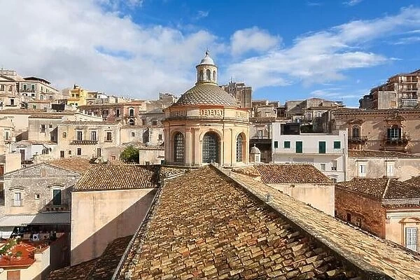 Modica, Sicily, Italy from the Cathedral of San Giorgio