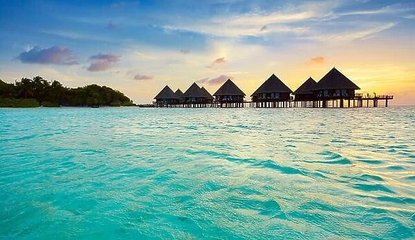 Sunset at Maldives Islands