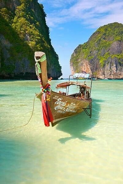 Thailand - Maya Bay Beach on Phi Phi Leh Island, Andaman Sea