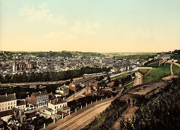 Air view of the town of Namur, Belgium