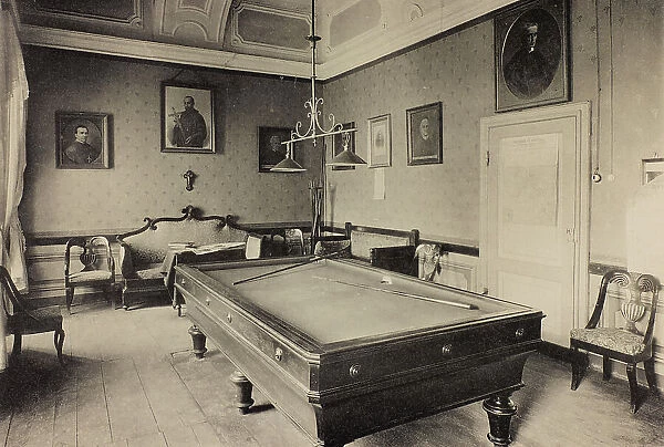 Album 'Real Collegio Carlo Alberto, Moncalieri 1907-1908': recreation room of the Fathers