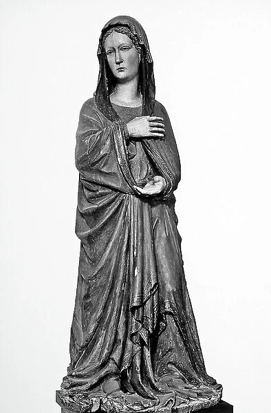 Annunciated Virgin, work by Domenico di Niccol dei Cori preserved in the Diocesan Museum in Montalcino