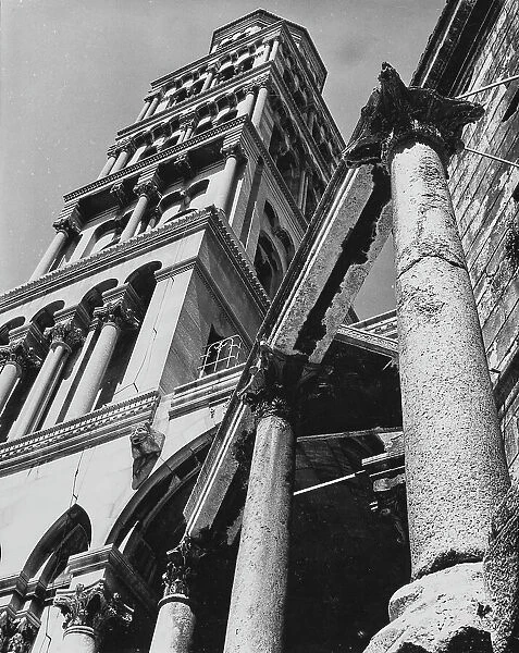 Bell tower of the Cathedral of St. Duje in Split in Croatia