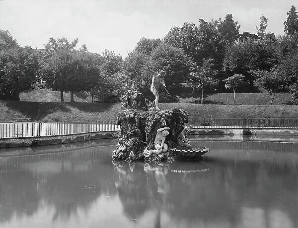 The Boboli Gardens with the Forcone (Pitchfork) Fountain, or the Garden of Neptune, Florence