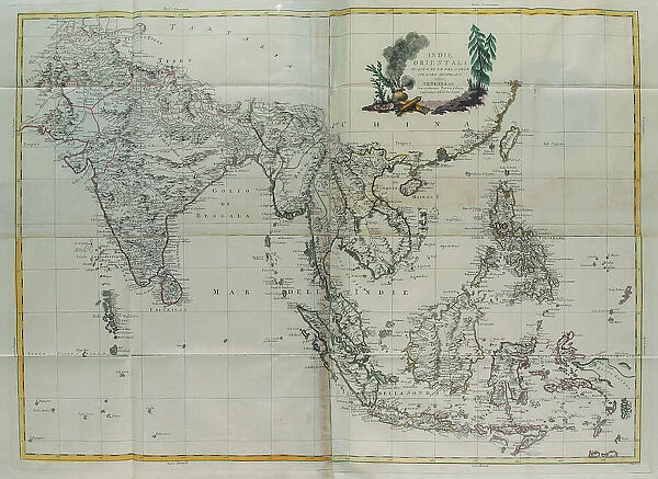 East Indies on both sides of the Ganges and their Archipelago, engraving by G. Zuliani taken from Tome IV of the 'Newest Atlas' published in Venice in 1784 by Antonio Zatta, Private Collection