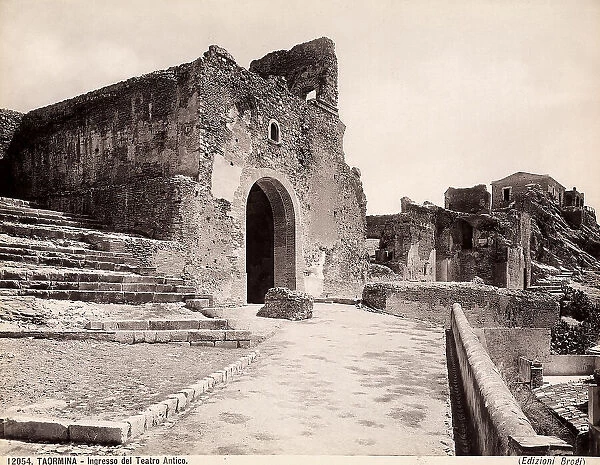 The entrance to the ancient Greek Theatre in Taormina