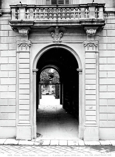 Entrance to Palazzo Capponi all'Annunziata, Florence