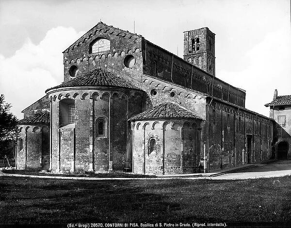The exterior of the Church of San Piero a Grado, near Pisa