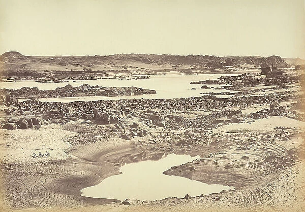 The first waterfall of the Nile at the Aswan heights