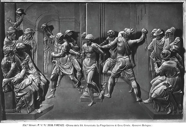 The Flagellation, one of the six bas-reliefs depicting the mysteries of the Passion, by Giambologna, in the Cappella della Madonna del Soccorso, Basilica of the Santissima Annunziata, Florence
