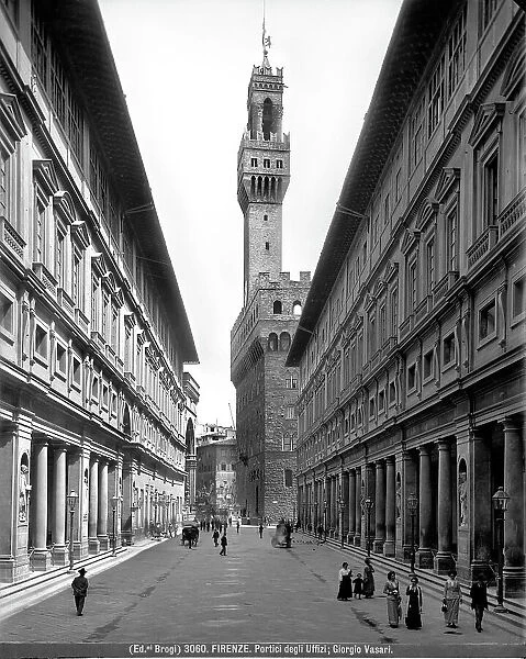 Florence, Arcade of the Uffizi Gallery