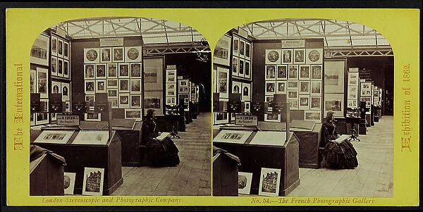 The French Photographic Gallery at the International Exhibition of 1862 in London; Stereoscopic photograph