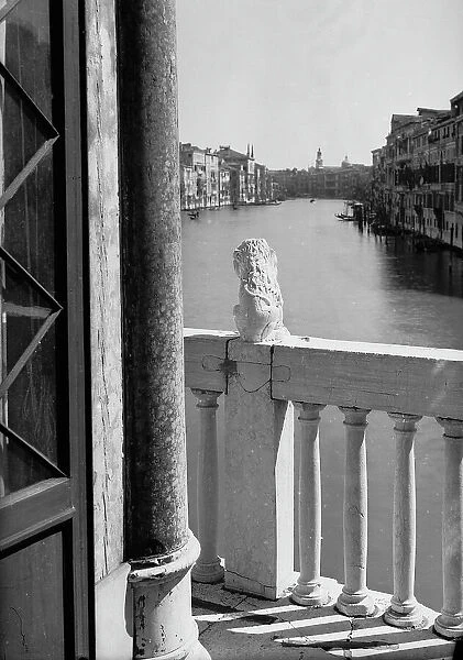 The Grand Canal seen from the window of a building, Venice
