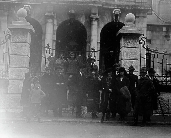 Group portrait in front of the Governor's Palace, Rijeka