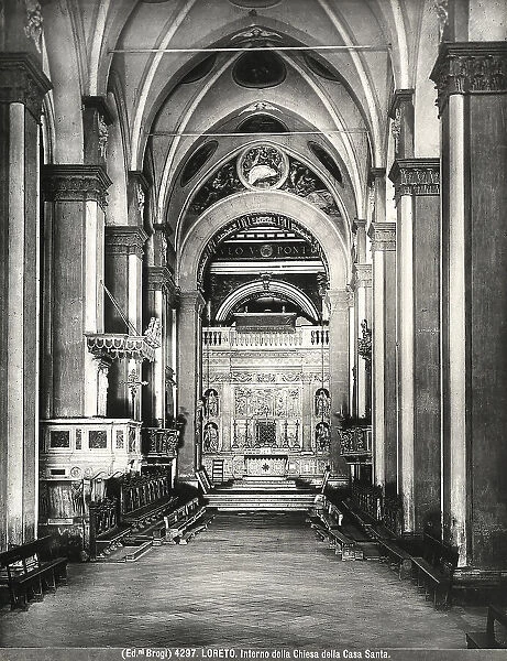 Interior of the Sanctuary of Mary's Holy House, in Loreto