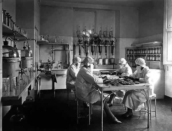 A laboratory in the Molteni pharmaceutical plant, in Florence