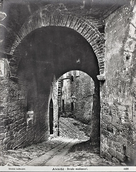 Medieval streets of Assisi