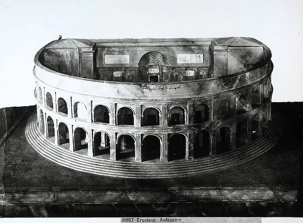 Model of the Roman Theatre in Ercolano, Naples
