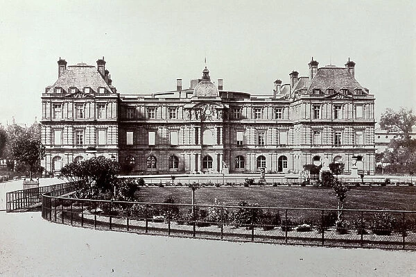 The Palais du Luxembourg in Paris, back facade overlooking the garden