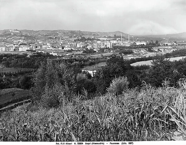 Panorama of Acquia Terme, province of Alessandria