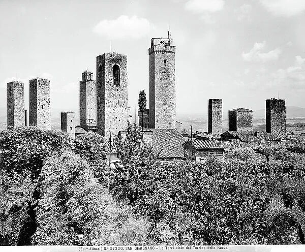 Panoramic View of the Towers of San Gimignano